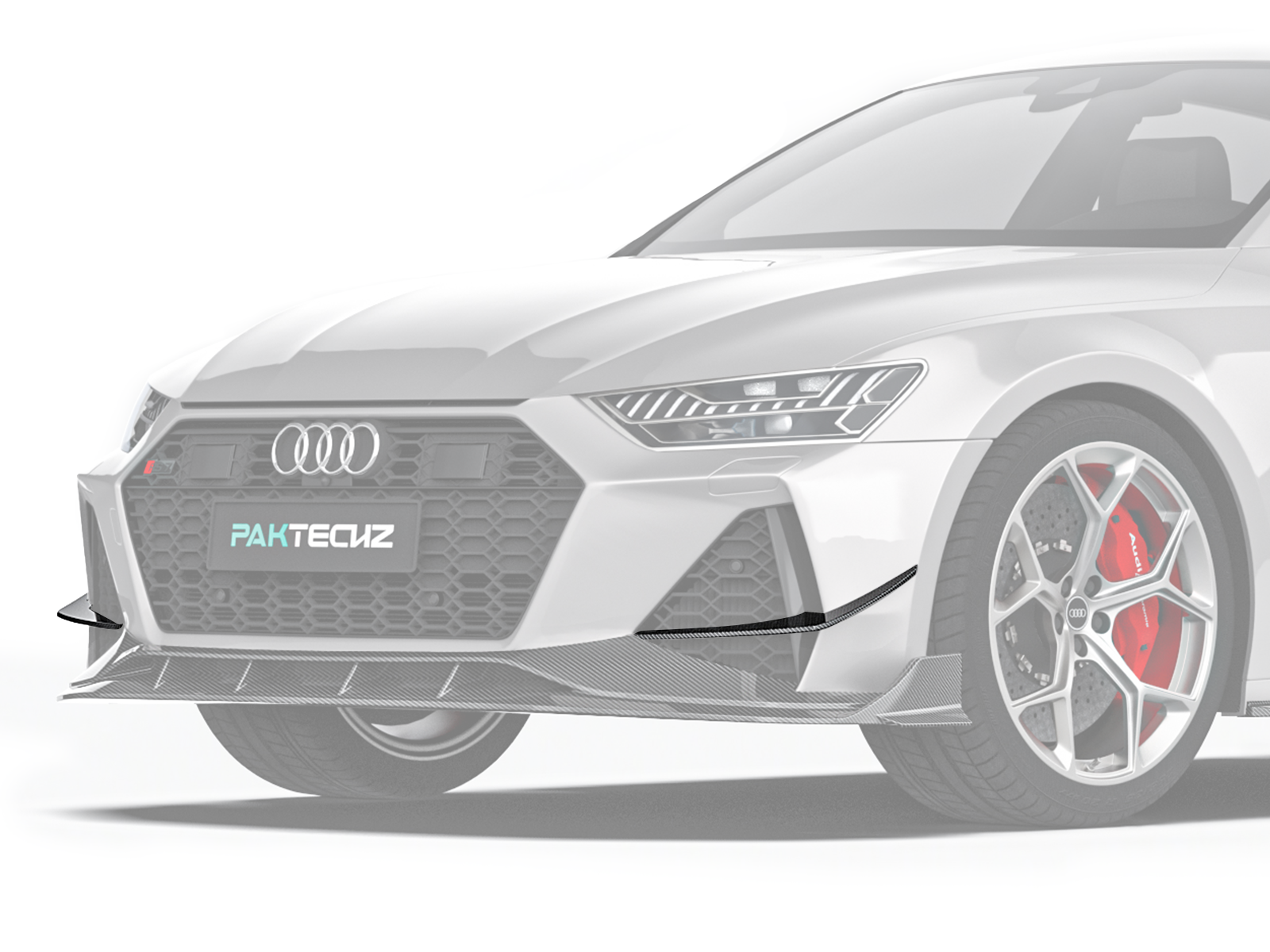 audi rs7 c8 carbon fiber front canards