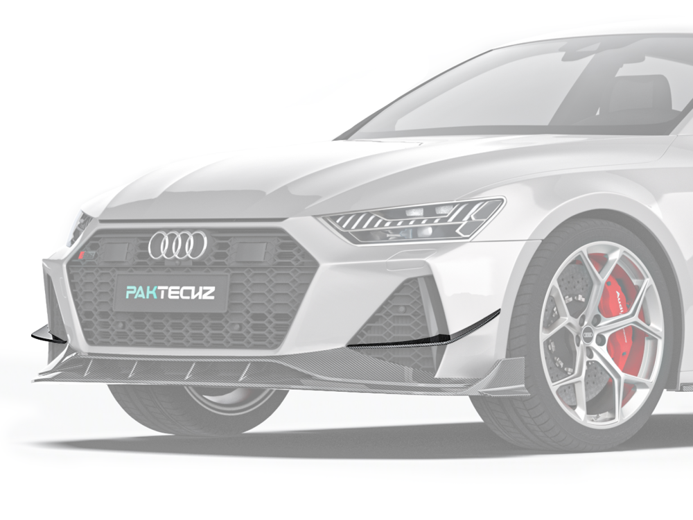 audi rs7 c8 carbon fiber front canards