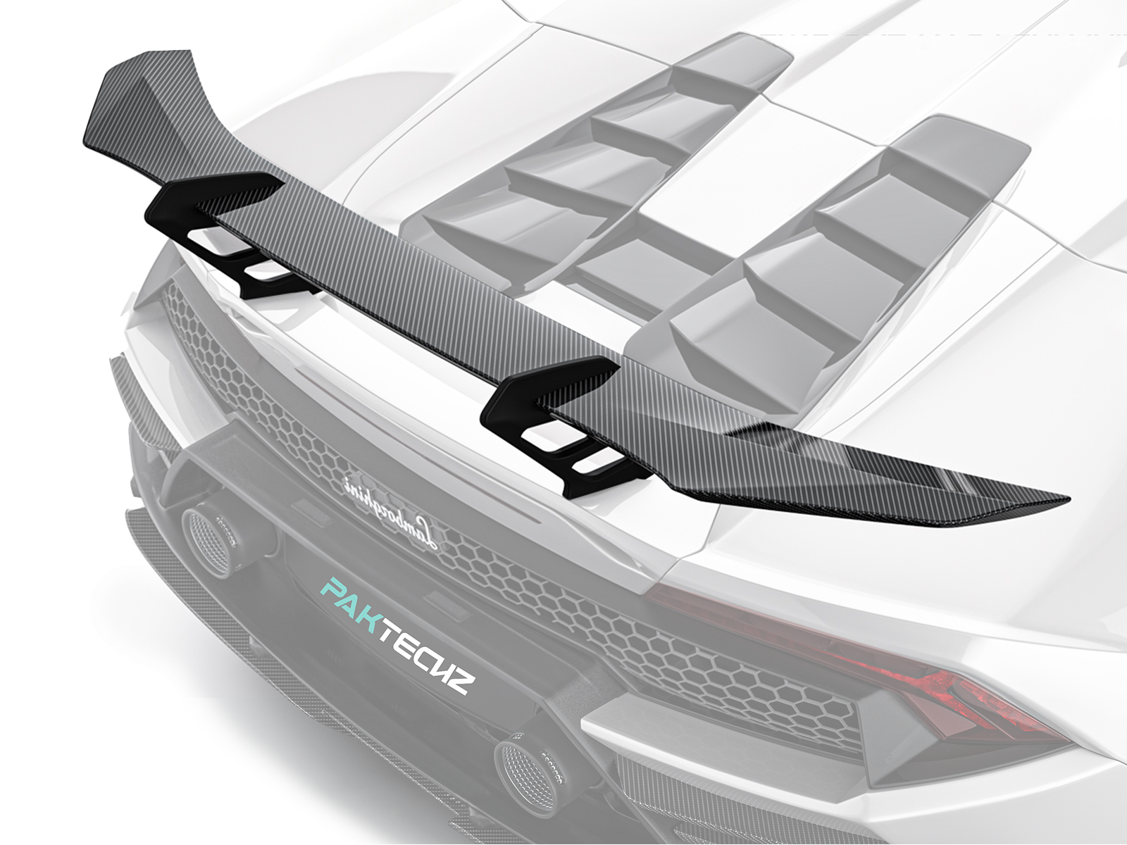Lamborghini Huracan EVO Paktechz Design Rear Spoiler