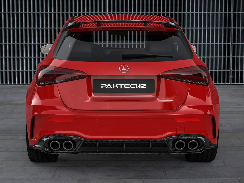 Mercedes-Benz A-Class(W177) Paktechz Design Rear Diffuser Ver.1 + Rear Side Splitter
