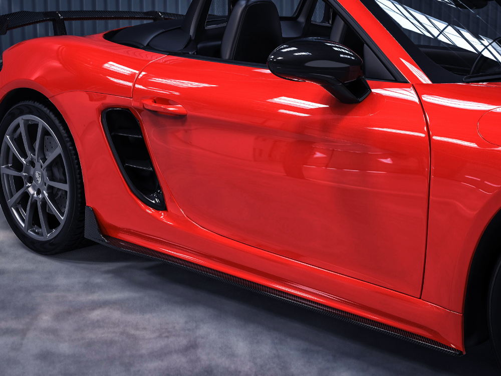Porsche 718 Paktechz Design Side Skirts