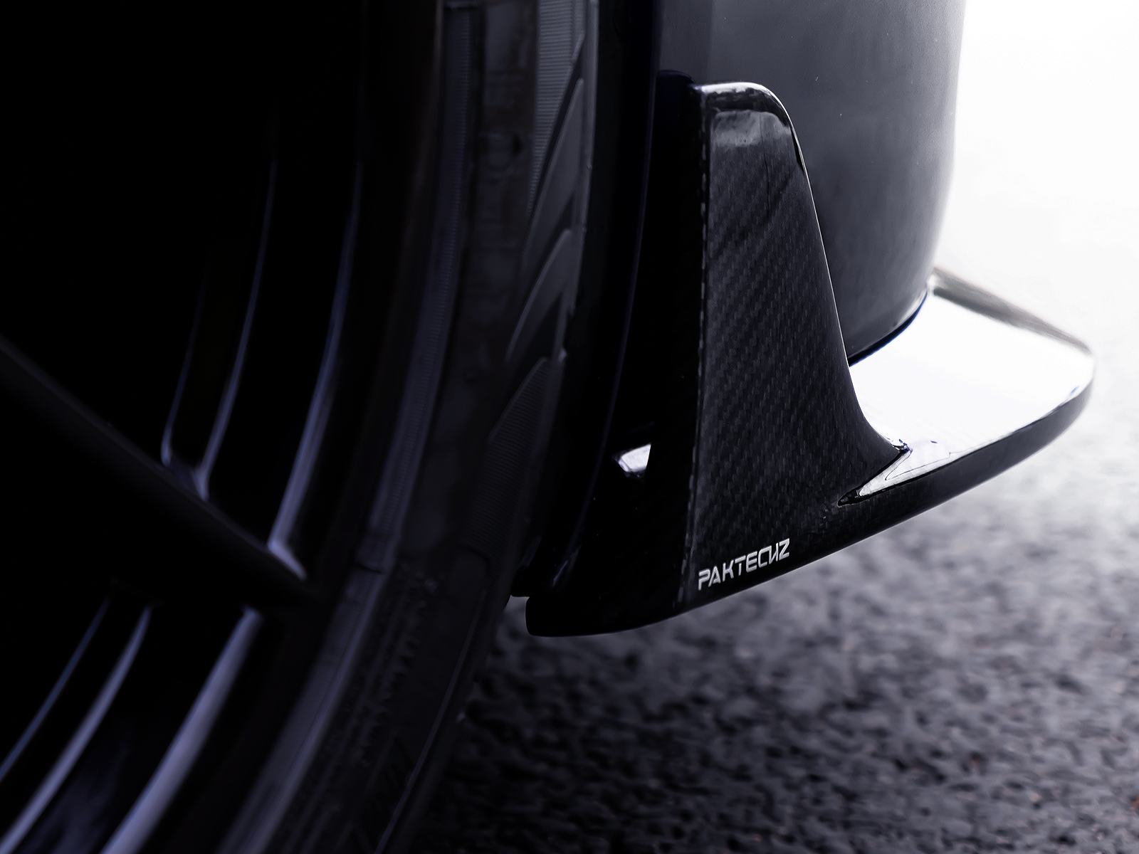Porsche 718 Paktechz Design Rear Side Splitter