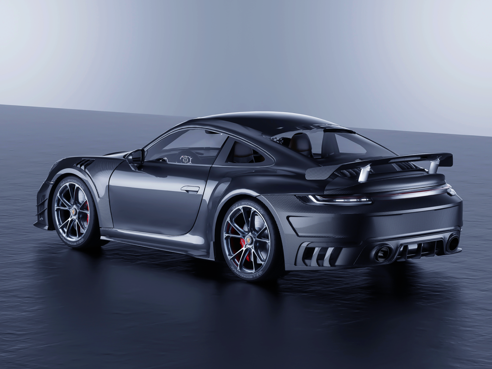 Porsche 992 Turbos Paktechz Design Roof Spoiler