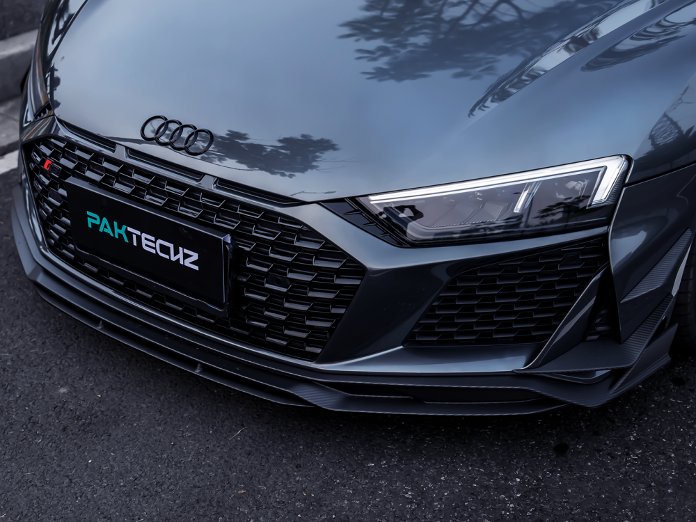 Audi R8 Gen 2 Facelift Paktechz Design Carbon Fiber Front Lip Splitter
