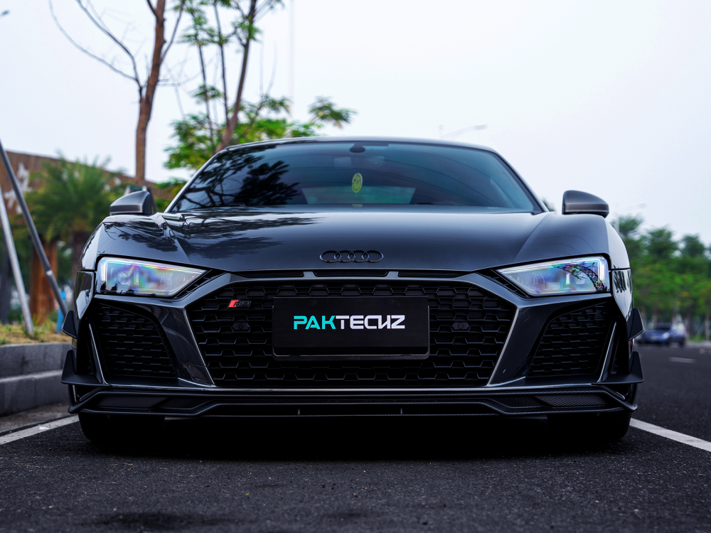 Audi R8 Gen 2 Facelift Paktechz Design Carbon Fiber Front Lip Splitter