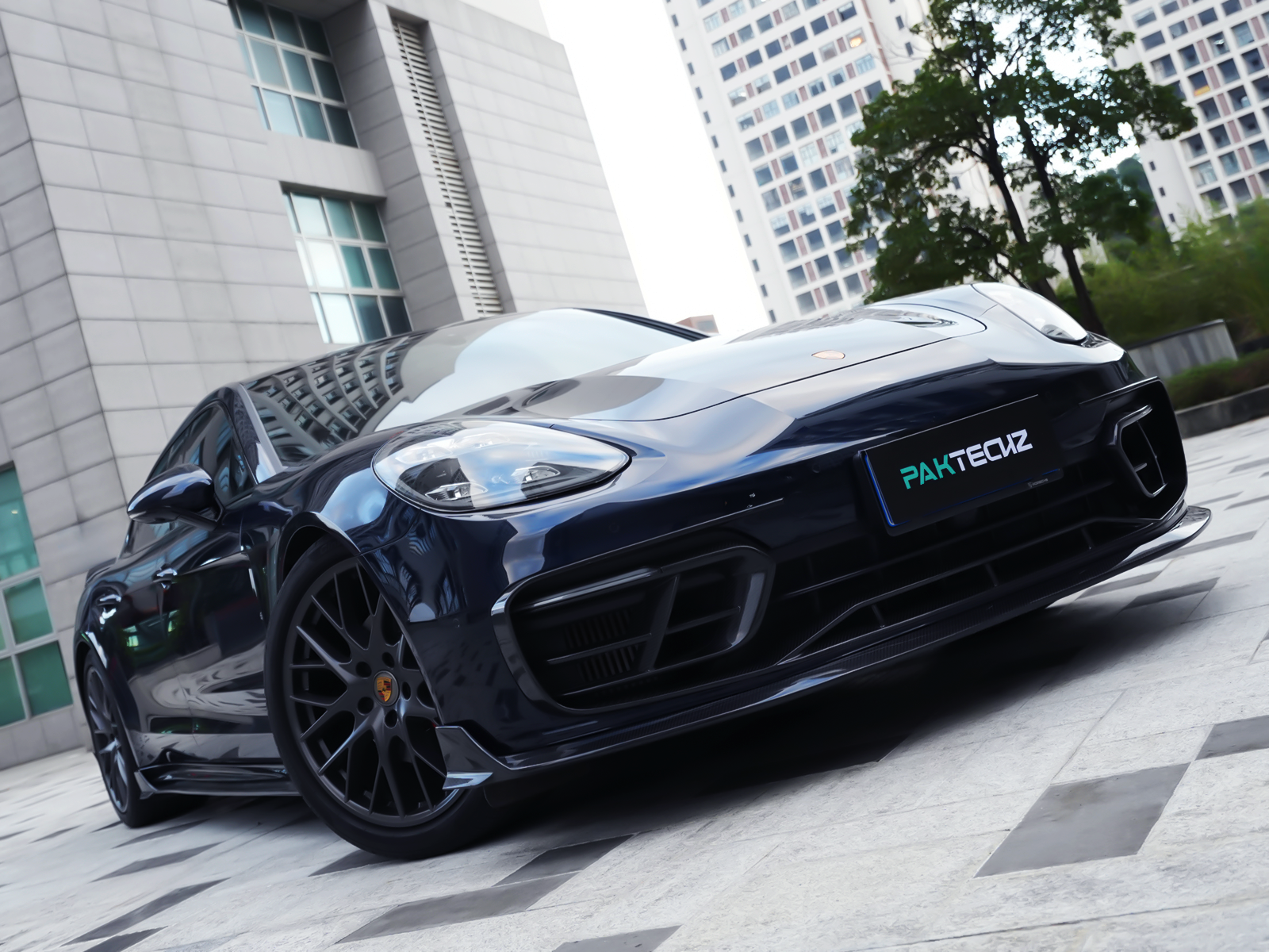 Porsche Panamera Paktechz Design Front Bumper Trim