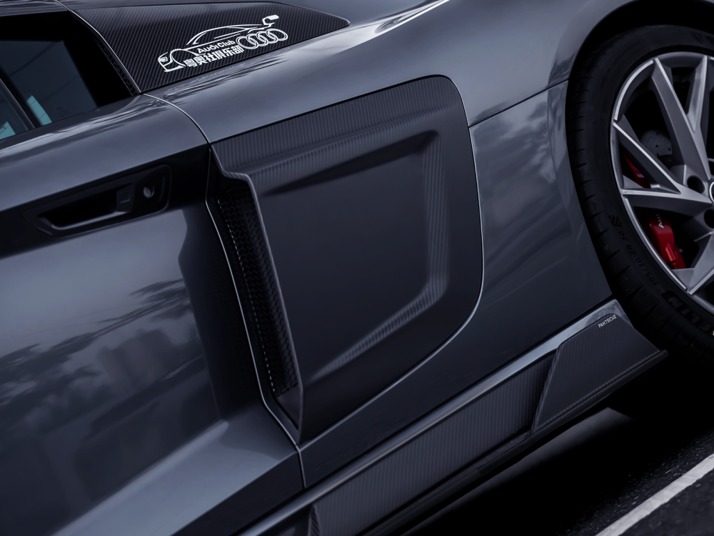 Audi R8 Gen 2 Paktechz Design Carbon Fiber Side Blades