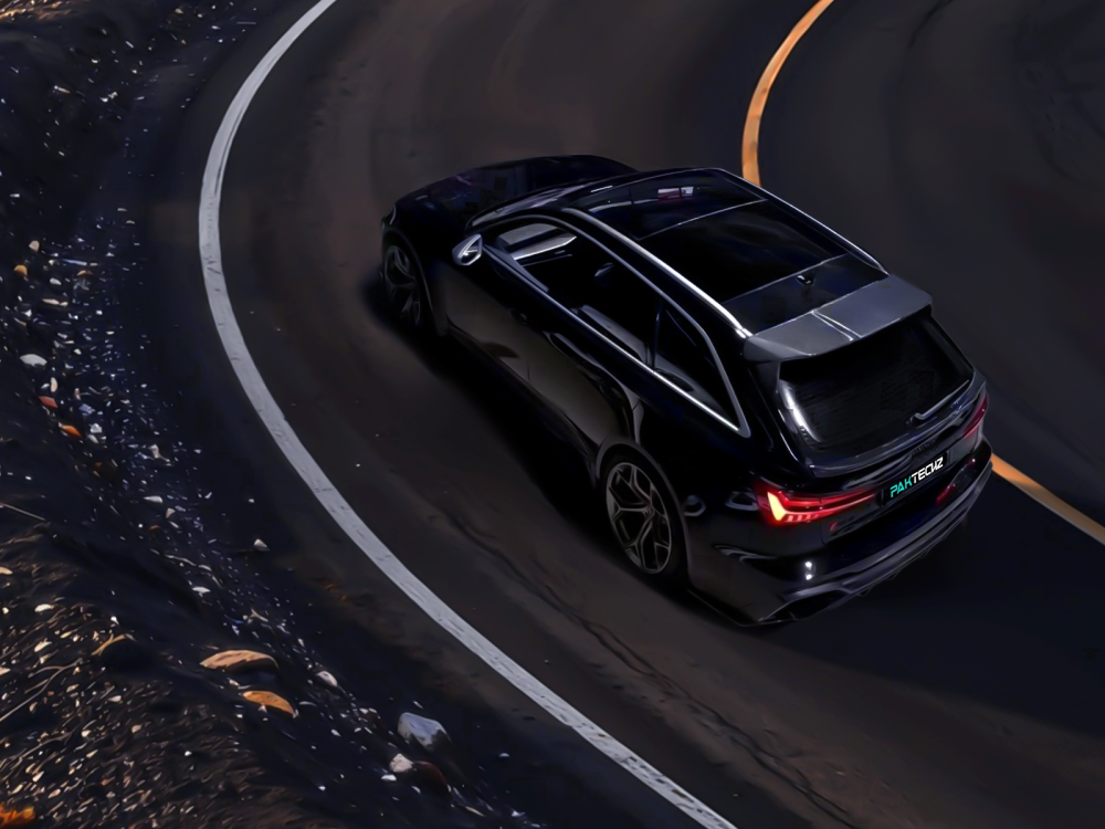 Audi RS6 C8 Paktechz Design Carbon Fiber Rear Roof Spoiler