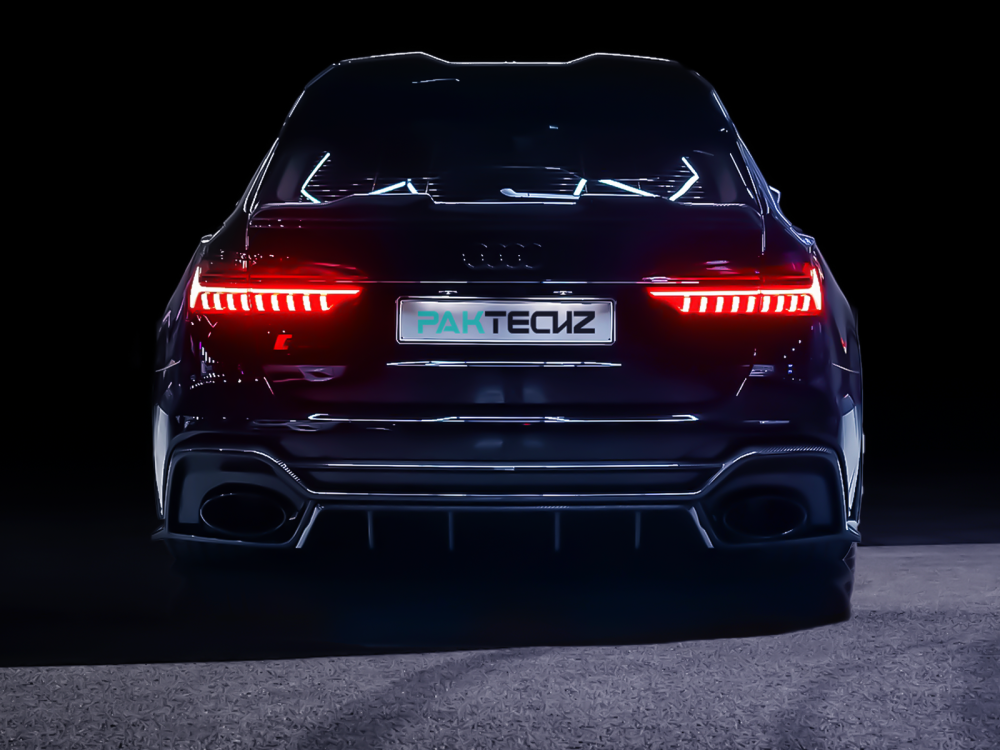 Audi RS6 C8 Paktechz Design Carbon Fiber Rear Roof Spoiler