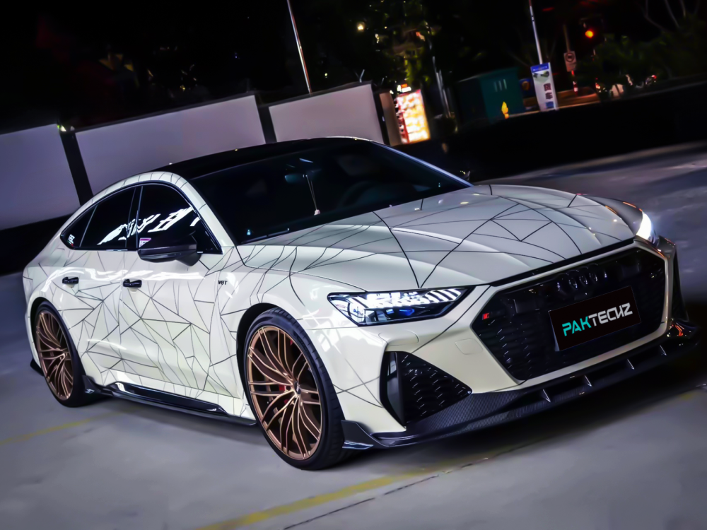 Audi RS6 RS7 C8 Carbon Fiber Mirror Cover Cap