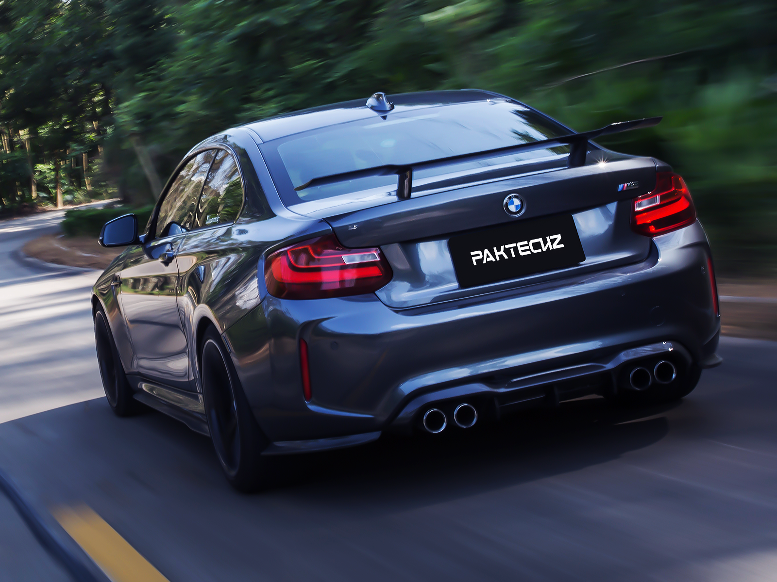 BMW M2(F87) Paktechz Design Rear Side Splitter