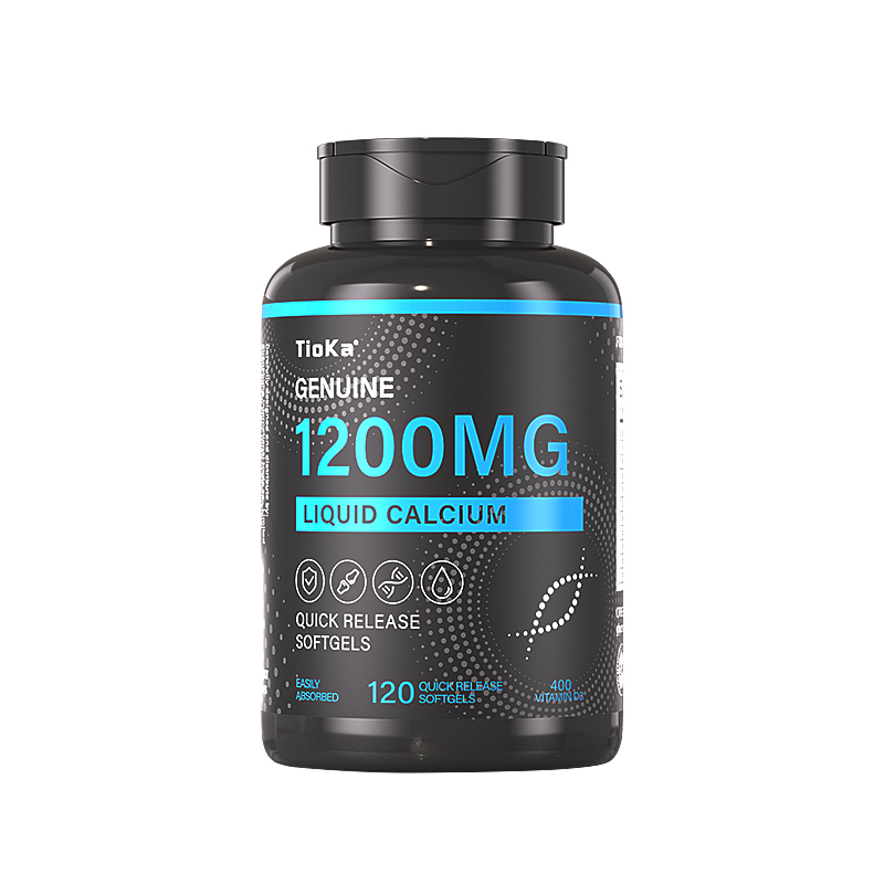 Tioka Liquid Calcium 1200mg with Vitamin D3 120 Capsules