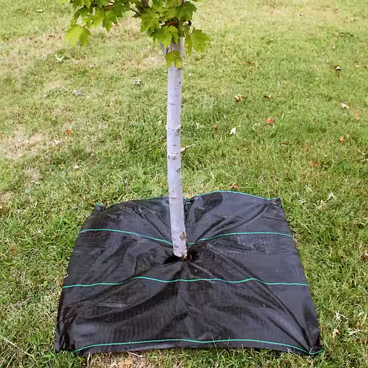 Tapis de paillage rectangulaire biodégradable pour les racines des arbres,Tapis de paillage rectangulaire biodégradable pour les racines des arbres