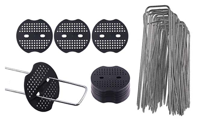 Galvanized steel landscape staples