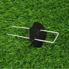 Schwere U-förmige Gartenhaken aus verzinktem Stahl mit Kunststoffscheiben,Schwere U-förmige Gartenhaken aus verzinktem Stahl mit Kunststoffscheiben