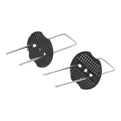 Schwere U-förmige Gartenhaken aus verzinktem Stahl mit Kunststoffscheiben,Schwere U-förmige Gartenhaken aus verzinktem Stahl mit Kunststoffscheiben