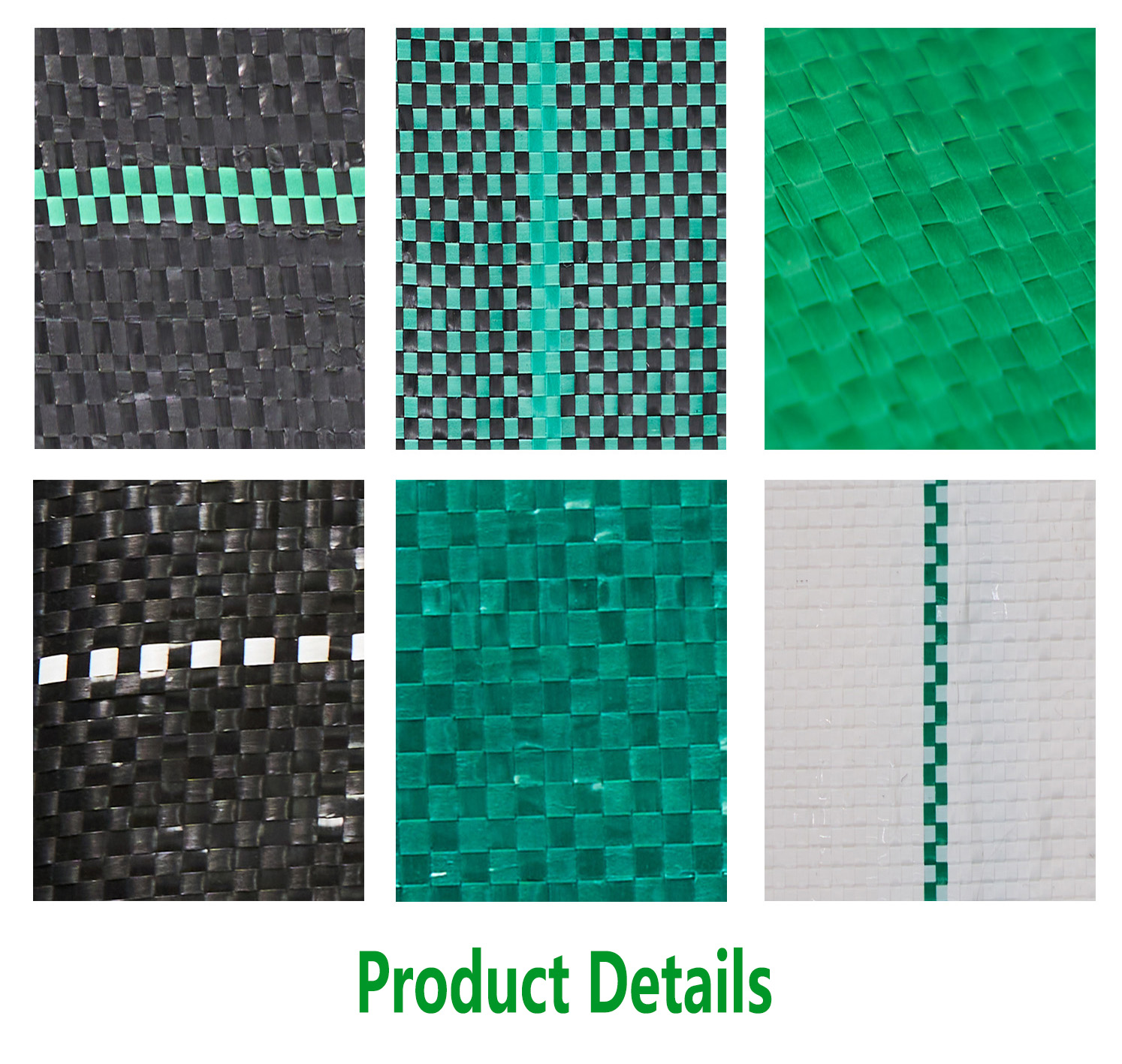 Detailansicht des perforierten landwirtschaftlichen Unkrautvlieses mit Pflanzl&ouml;chern