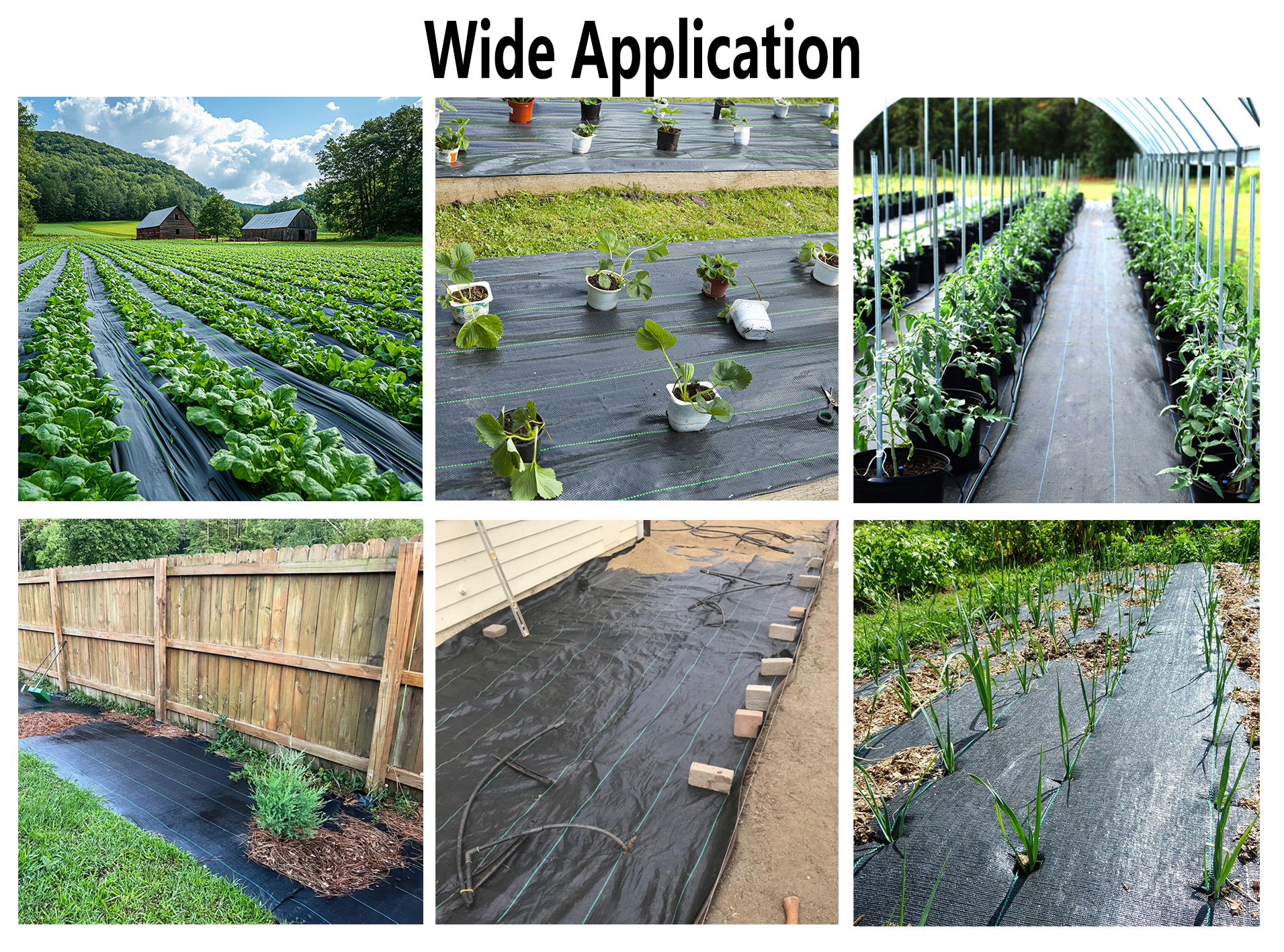 Anwendungsszenarien &ndash; Gewebte PP-Unkrautmatte