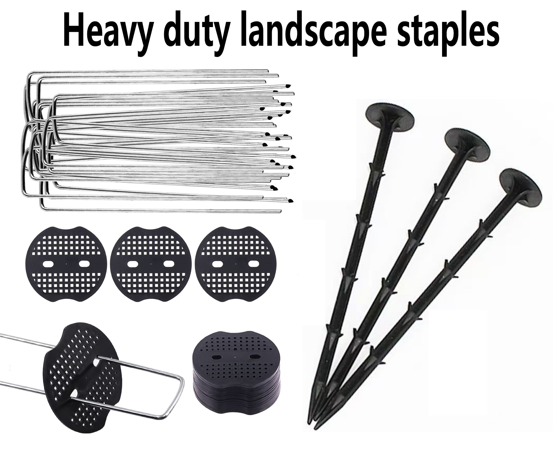 Bodenanker für Landschaftsvlies: Metall-U-Pins vs Kunststoffpfähle