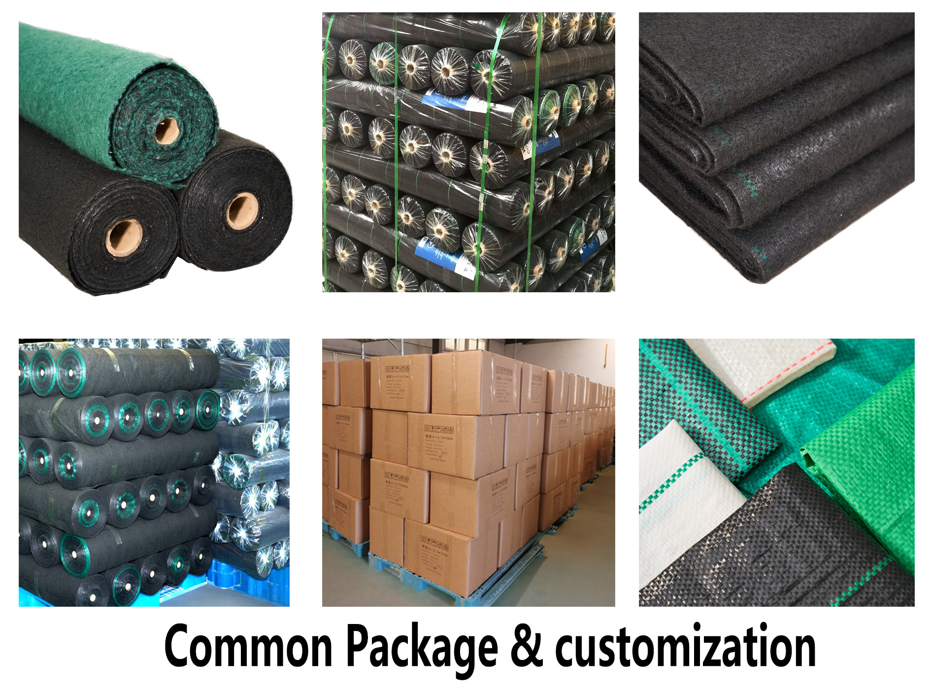 Different kinds of weed block fabric packing ways