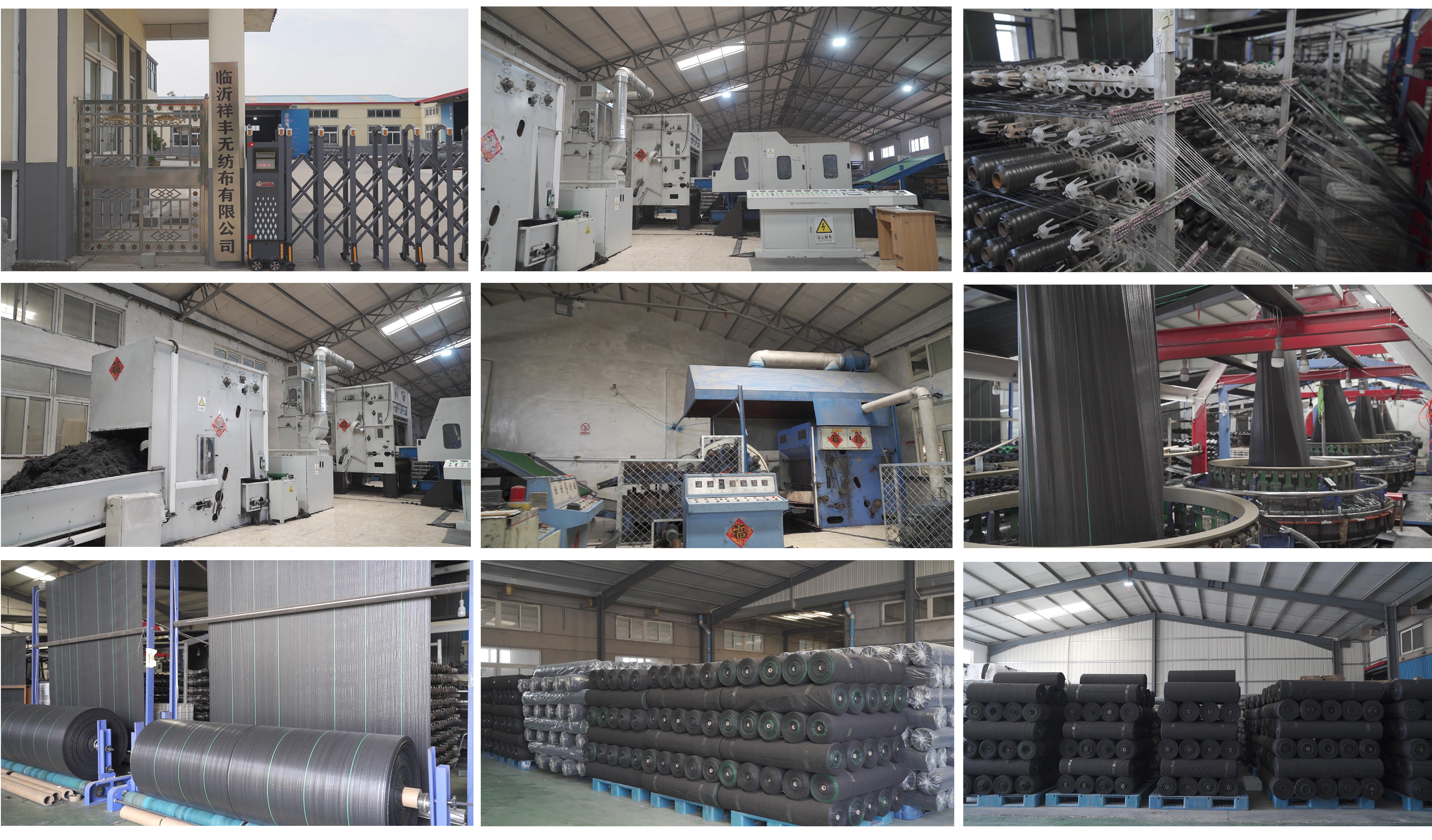 Pokaz fabryki mat ogrodowych w Chinach