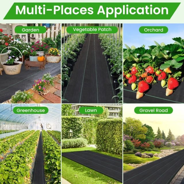 Wytrzymała zielona agrotkanina ogrodowa do zwalczania chwastów,Wytrzymała zielona agrotkanina ogrodowa do zwalczania chwastów