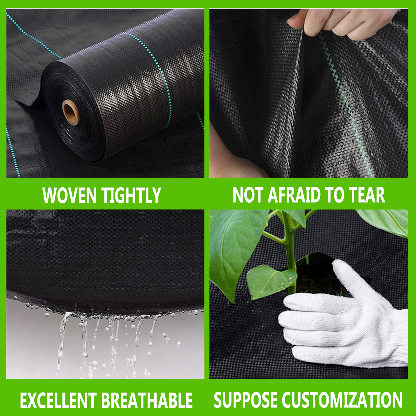 Vorteile von gewebtem Unkrautvlies