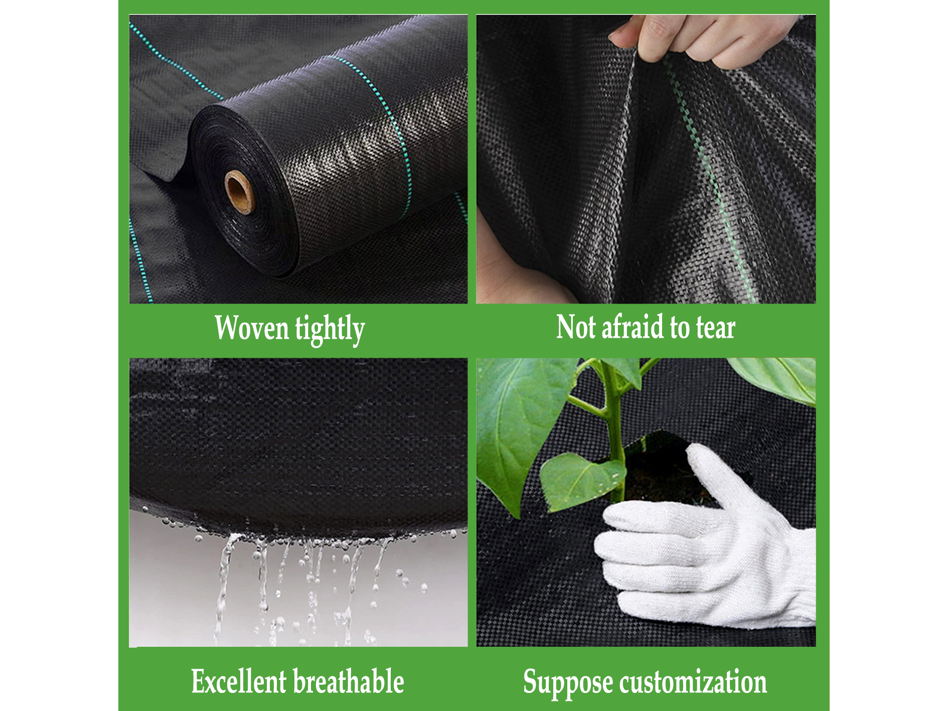 Commercial Green Weed Barrier Fabric for Ground Cover,Commercial Green Weed Barrier Fabric for Ground Cover