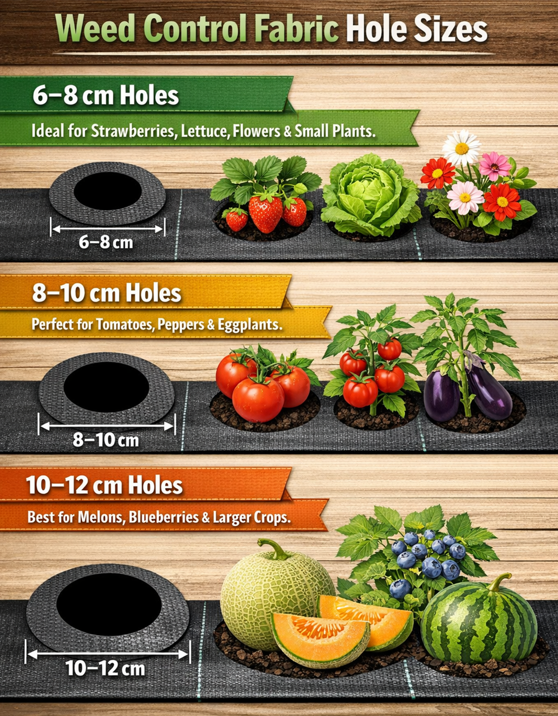 How to choose the most suitable hole size of weed fabric