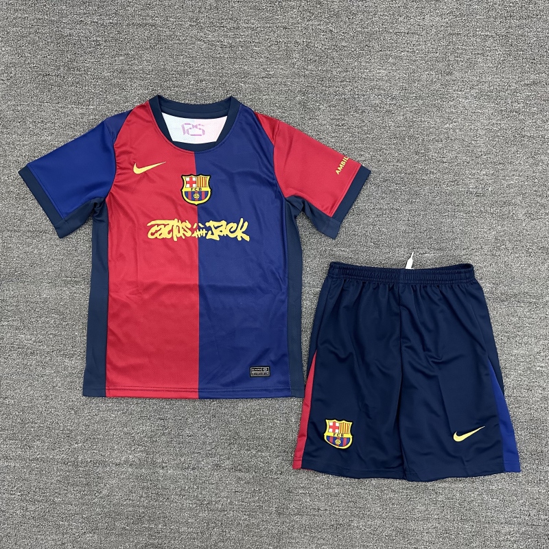 FC Barcelona home 24-25 Travis Scott Collection kids + free socks