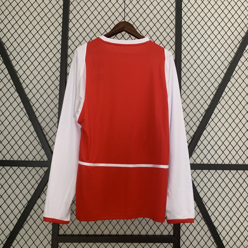 Retro long sleeve Arsenal 02/04 Home S-XXL