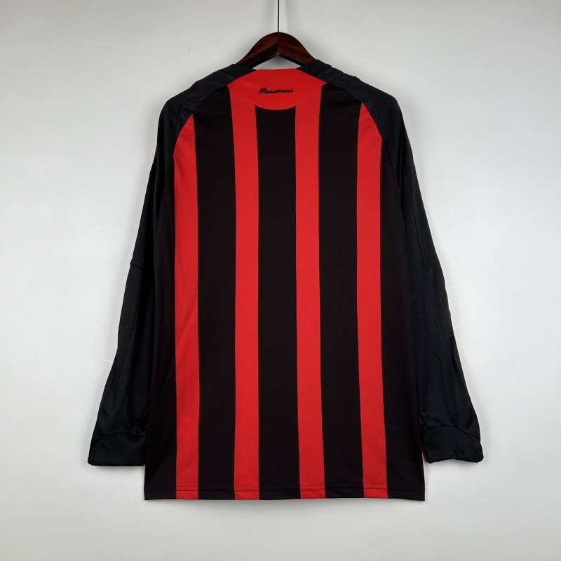Retro long sleeve AC Milan 08/09 Home S-XXL