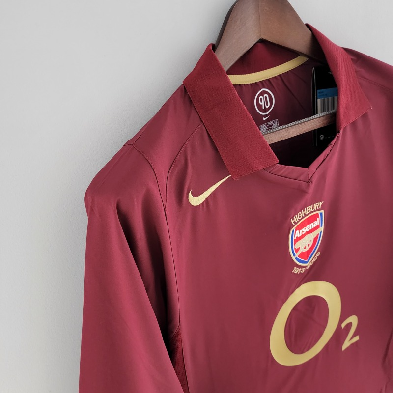 Retro Long Sleeve 05/06 Arsenal home S-XXL