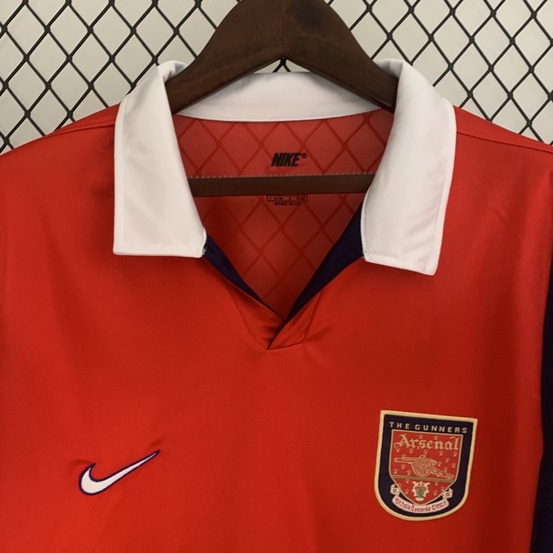 Retro long sleeve Arsenal 98/99 Home S-XXL