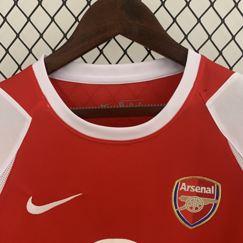 Retro long sleeve Arsenal 02/04 Home S-XXL