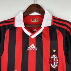 Retro long sleeve AC Milan 09/10 Home S-XXL