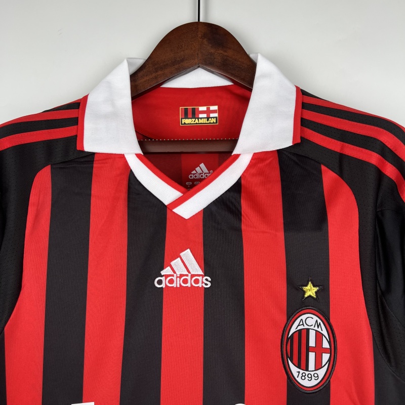 Retro long sleeve AC Milan 09/10 Home S-XXL