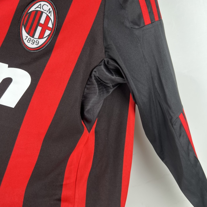 Retro long sleeve AC Milan 08/09 Home S-XXL