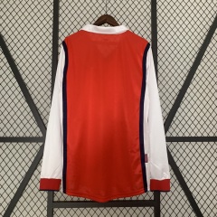 Retro long sleeve Arsenal 98/99 Home S-XXL
