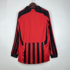 Retro Long Sleeve AC Milan 07/08 Home S-XXL