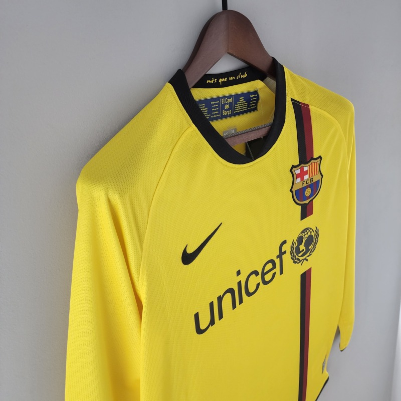 Retro long sleeve Barcelona 08/09 away S-XXL