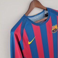 Retro barcelona 05/06 long sleeve home S-XXL
