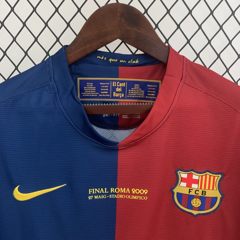 Retro long sleeves Barcelona 08/09 Champions League home S-XXL