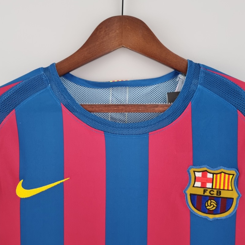 Retro barcelona 05/06 long sleeve home S-XXL