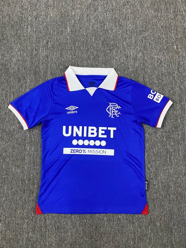 kids Glasgow Rangers home Soccer Jersey 2025-2026 + free socks