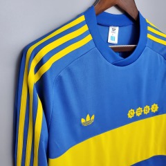 Retro Long sleeve 1981 Boca Juniors home S-XXL
