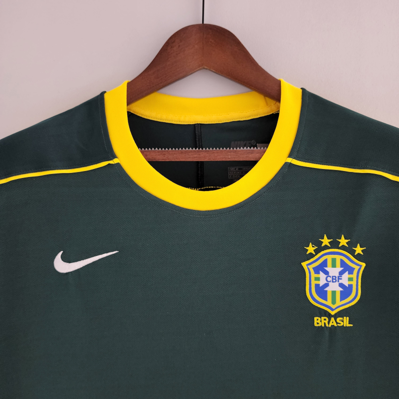 Retro Goalkeeper Brazil 1998 Dark Green S-XXL