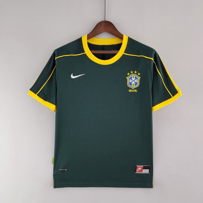 Retro Goalkeeper Brazil 1998 Dark Green S-XXL