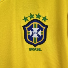 Retro Long Sleeve Brazil 1998 Home S-XXL