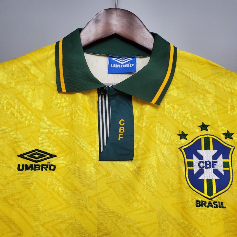 Retro Brazil 91/93 home S-XXL